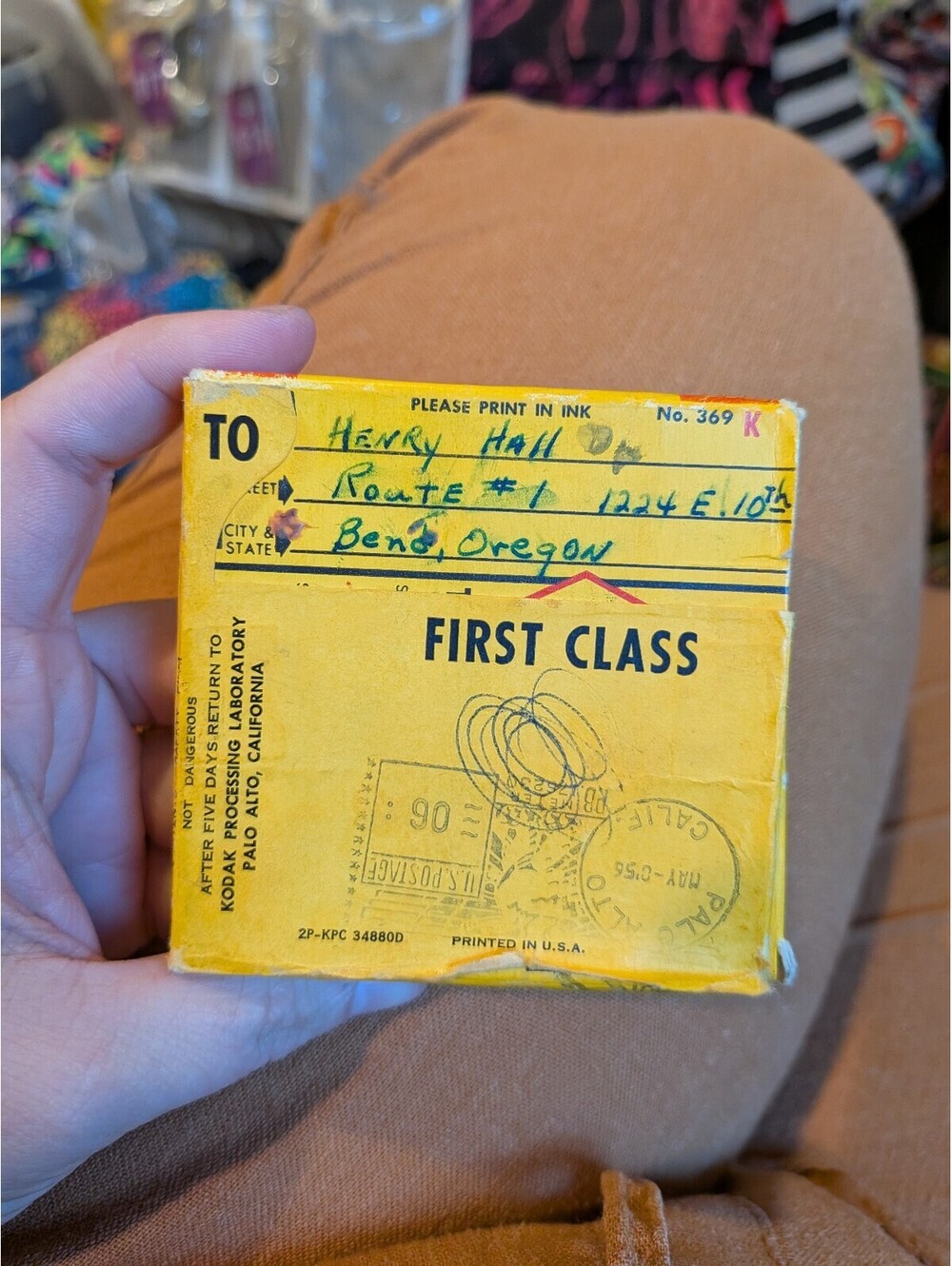 Vintage Kodak Kodachrome 8mm Movie Film Reel in Original Yellow Box